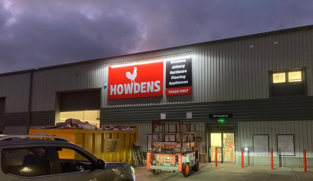 Image of the Howdens sign created by PPL Group
