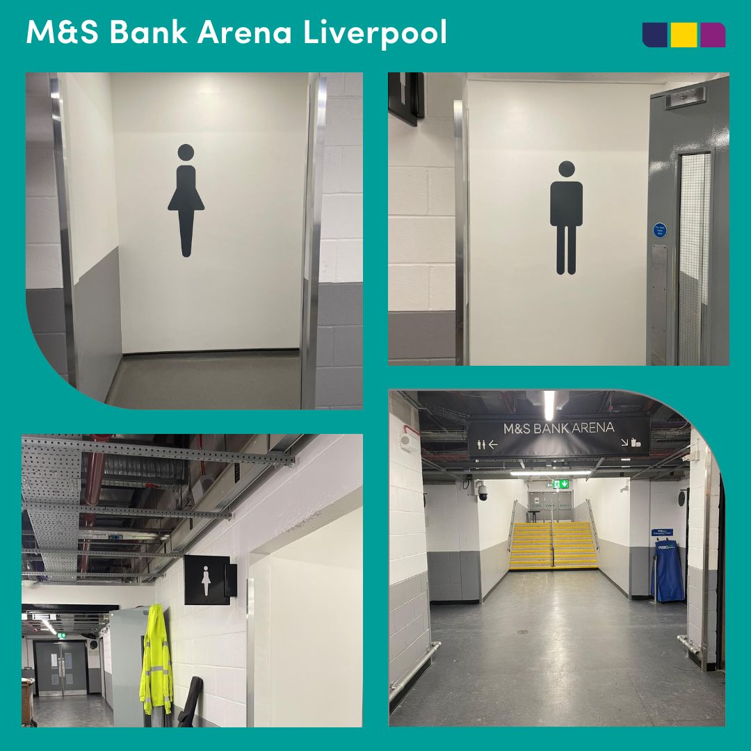 Quick turn signage – M&S Bank Arena, Liverpool