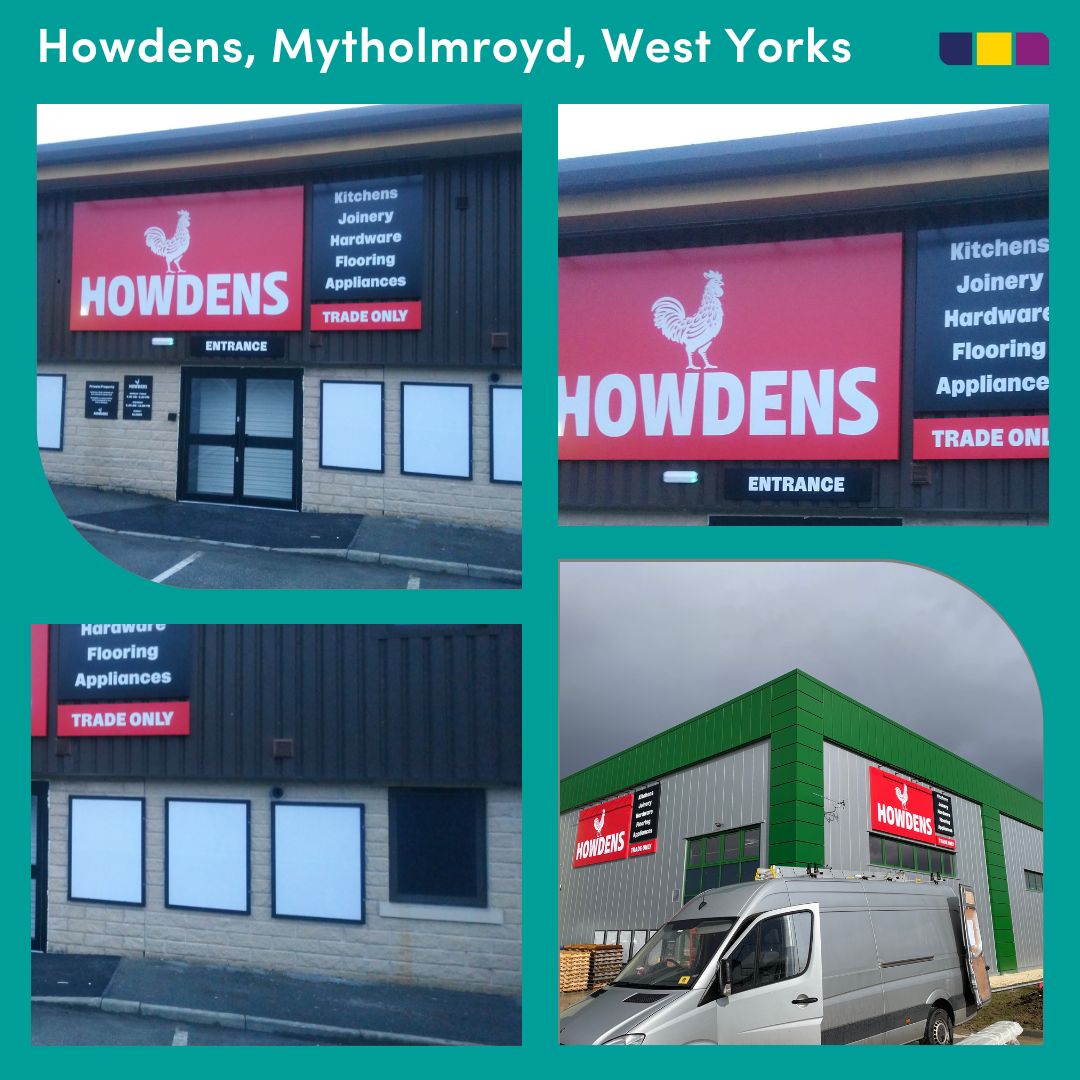 Howdens Joinery_Mytholmroyd, West Yorkshire, tray signage by The PPL Group